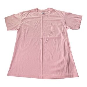 Vintage Hanes Heavyweight 50/50 Blank Pink T Shirt USA Single Stitch Size Large